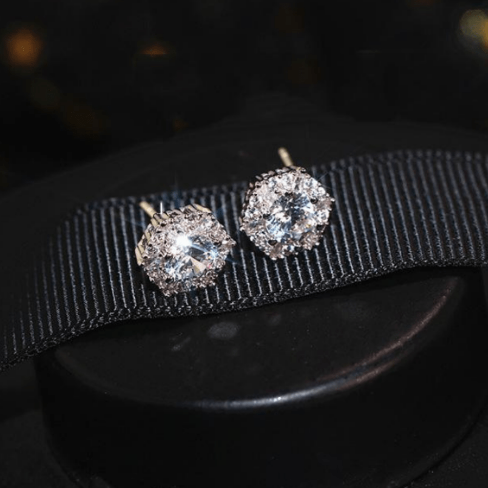 The Emily Solitaire Earrings