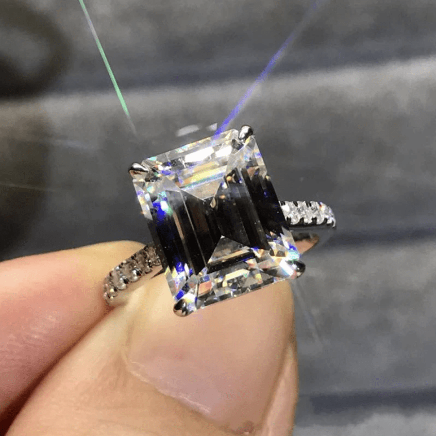 The Sophia Emerald Cut Ring