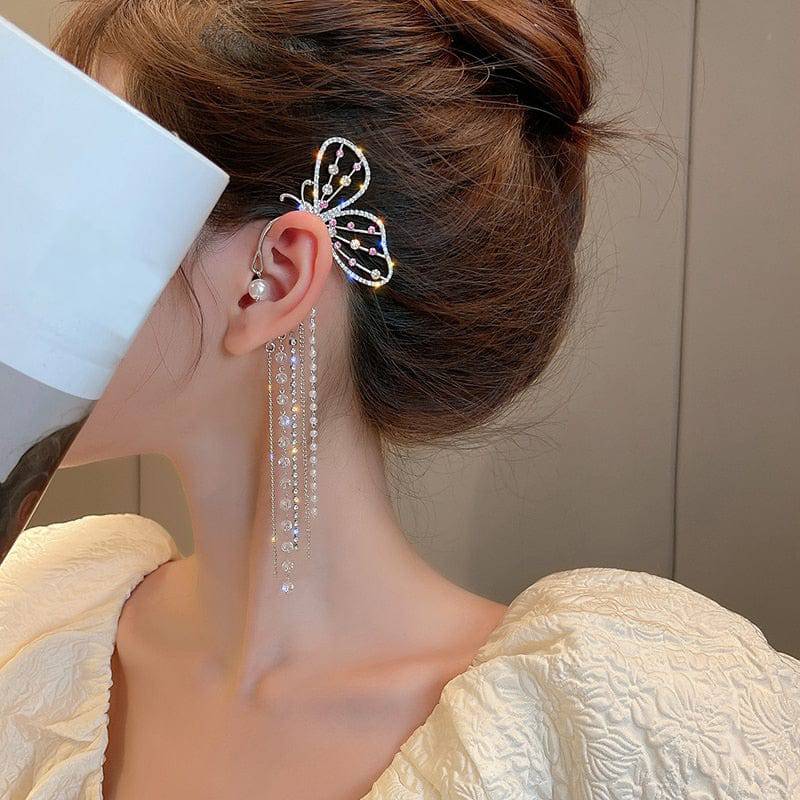 The Annabella Snowflake Cuff Earrings