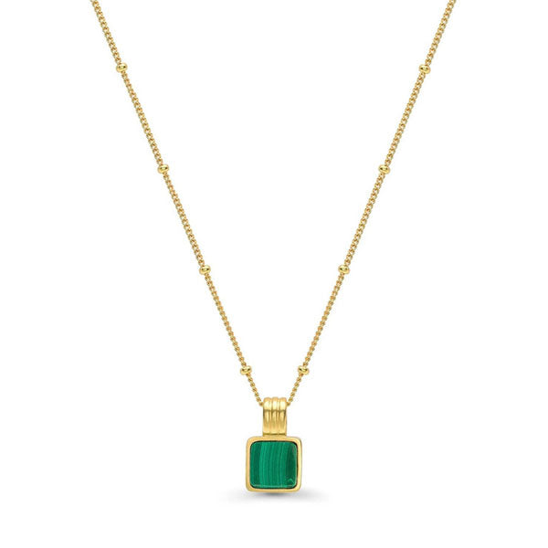 Mika Malachite Pendant Necklace