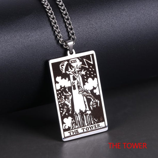 The Tower Card Necklace